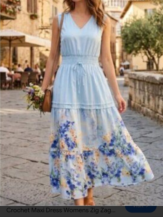 Rachel Zoe Dresses & Skirts - RACHEL ZOE SMALL NWOT.  BLUE MAXI DRESS. FLORAL FLOWY. SLEEVELESS. TIERED